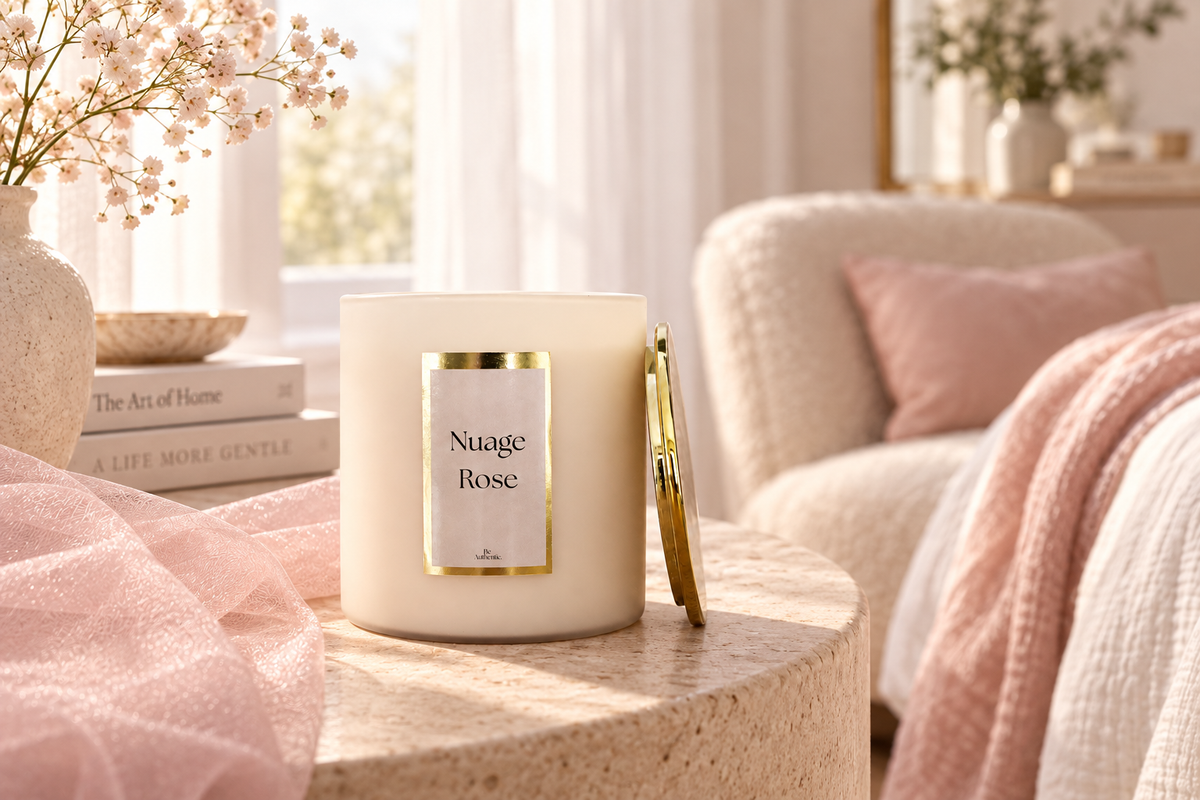 Bougie intemporelle Nuage Rose